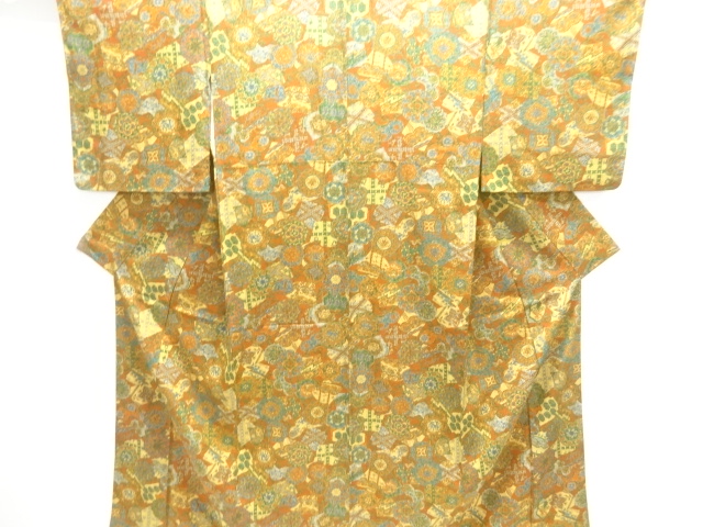 花鳥更紗模様小紋着物